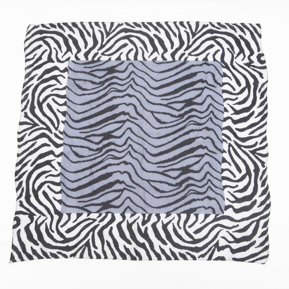 Elaine Gold For Collection XIIX LTD Zebra Print Silk Scarf - Picture 3 of 8